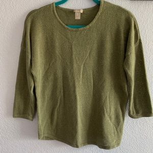 Chico’s sweater 3/4 sleeve